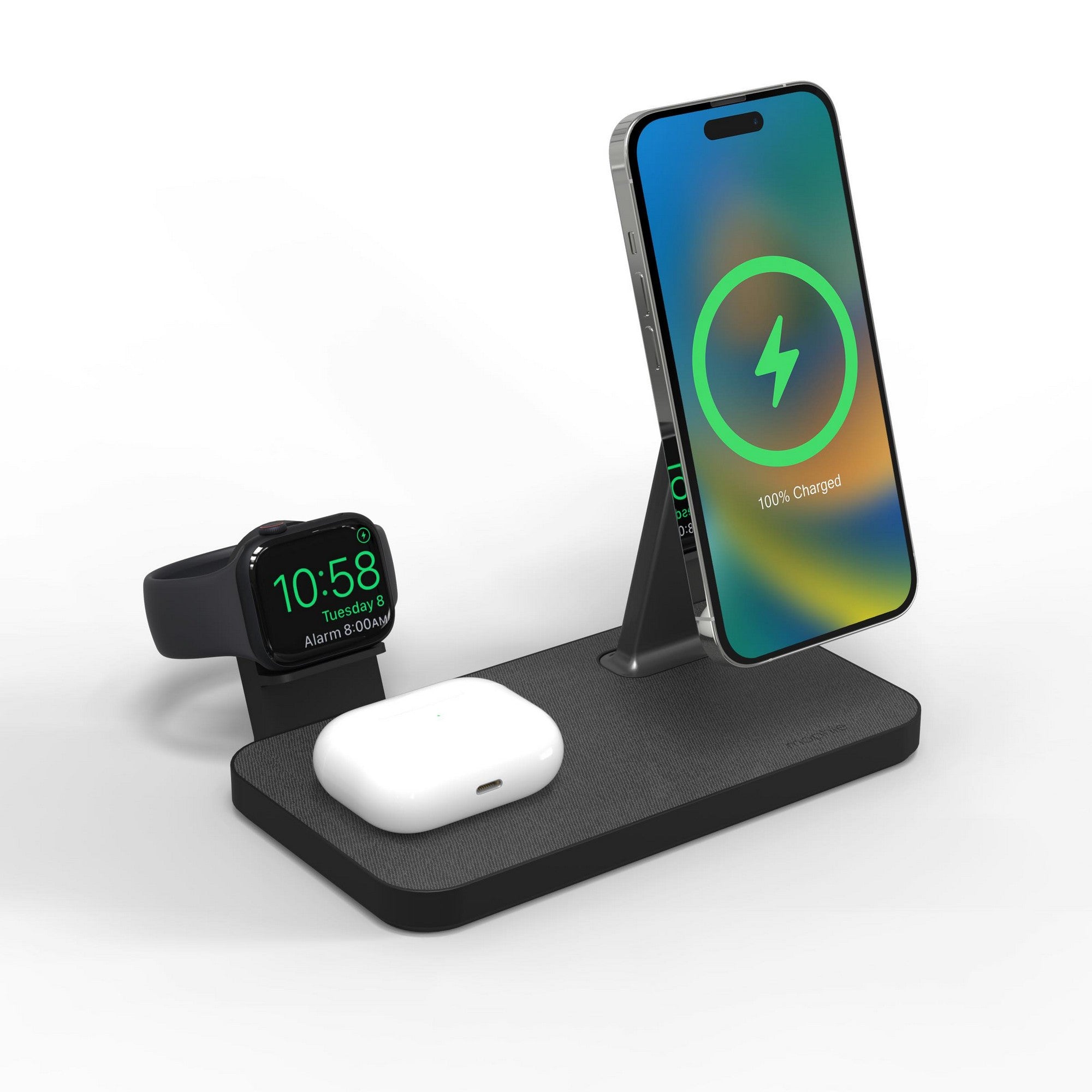 3-in-1 Wireless Charging Station – Fast Charger for Phone, Watch & Earbuds