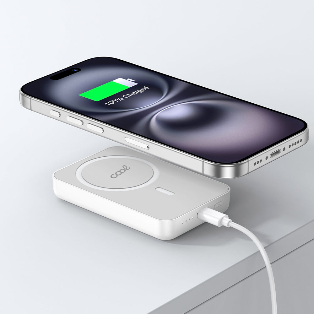 5000mAh Magnetic Wireless Power Bank – MagSafe-Style Portable Charger for iPhone, Fast Charging & Compact Design