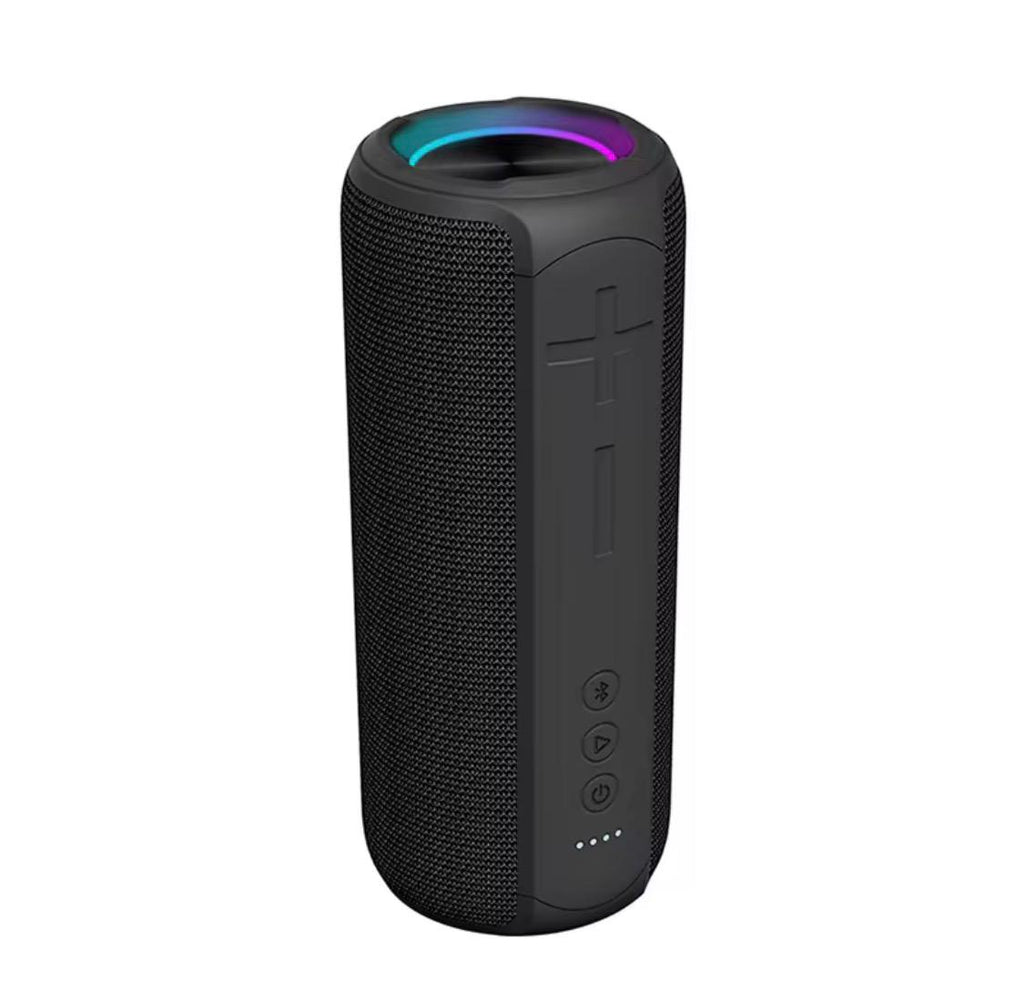 Portable Outdoor Bluetooth Speaker with TF & USB Playback, TWS Pairing, IPX7 Waterproof, RGB LED Flashlight, Wireless Stereo Sound