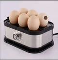 Stainless Steel Egg Cooker for 6 Eggs with Time Control for Hardness Adjustment – Kitchen Accessory 🍳